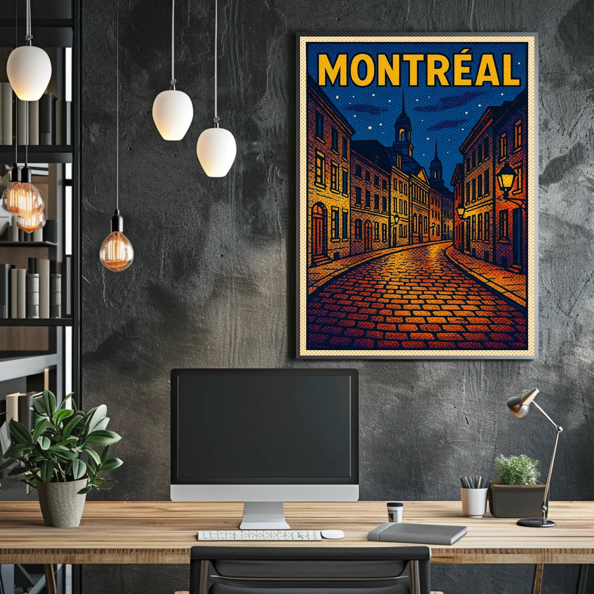Montréal Nightscape Poster