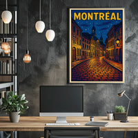 Montréal Nightscape Poster