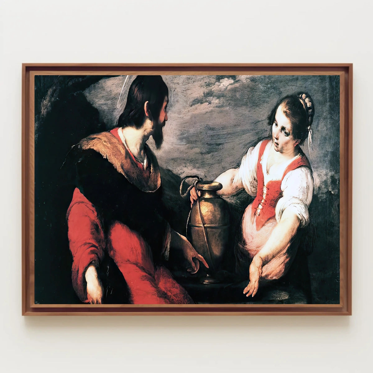 Intense Baroque Dialogue in Historical or Presidential Poster