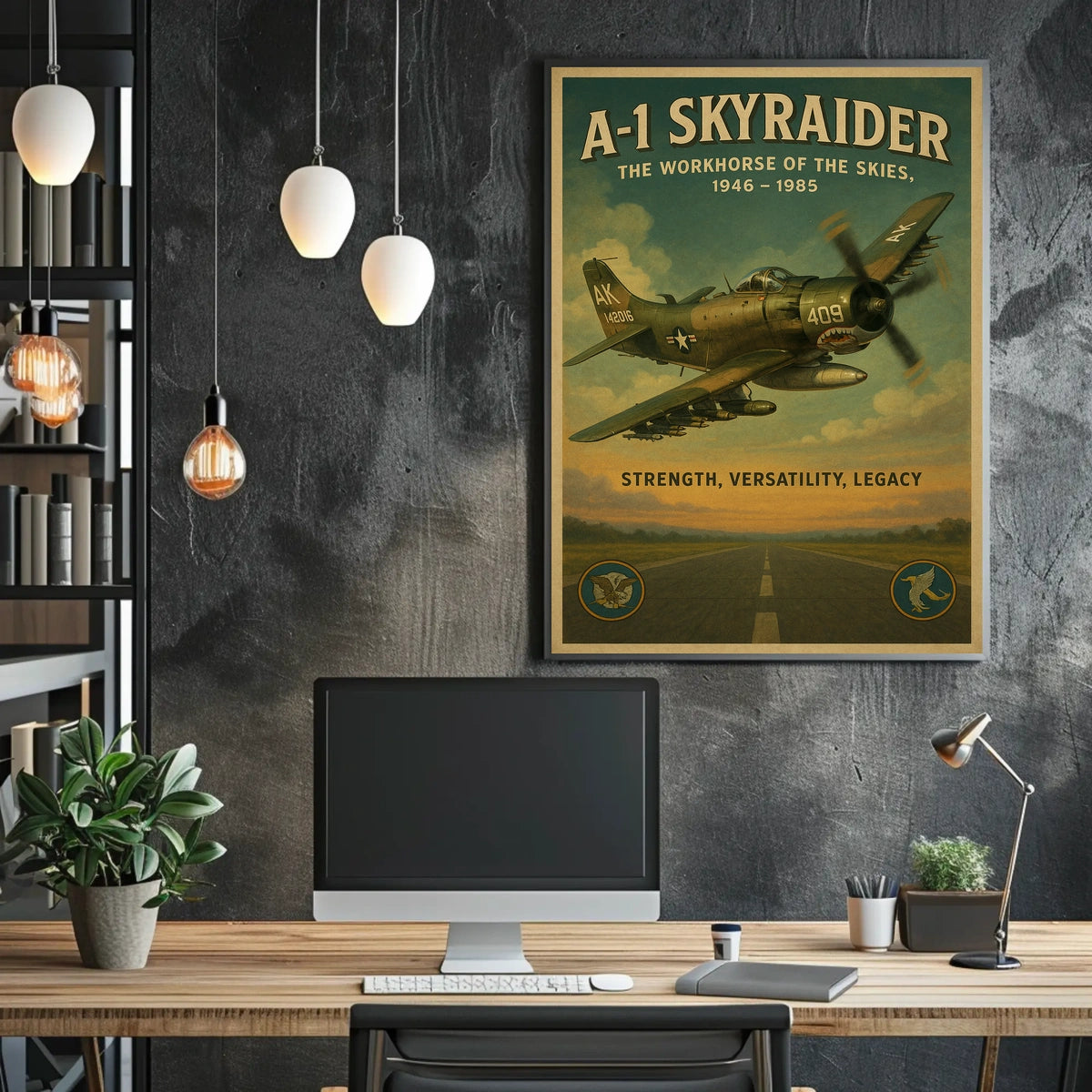 A-1 Skyraider The Workhorse of the Skies Poster