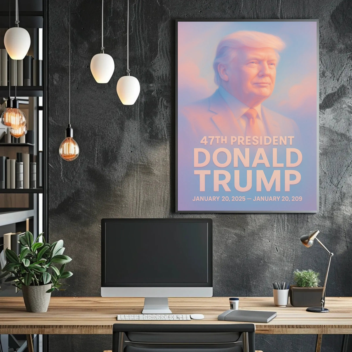 American Spirit Visionary Trump Surrealism Poster