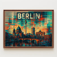 Berlin Skyline Art Poster