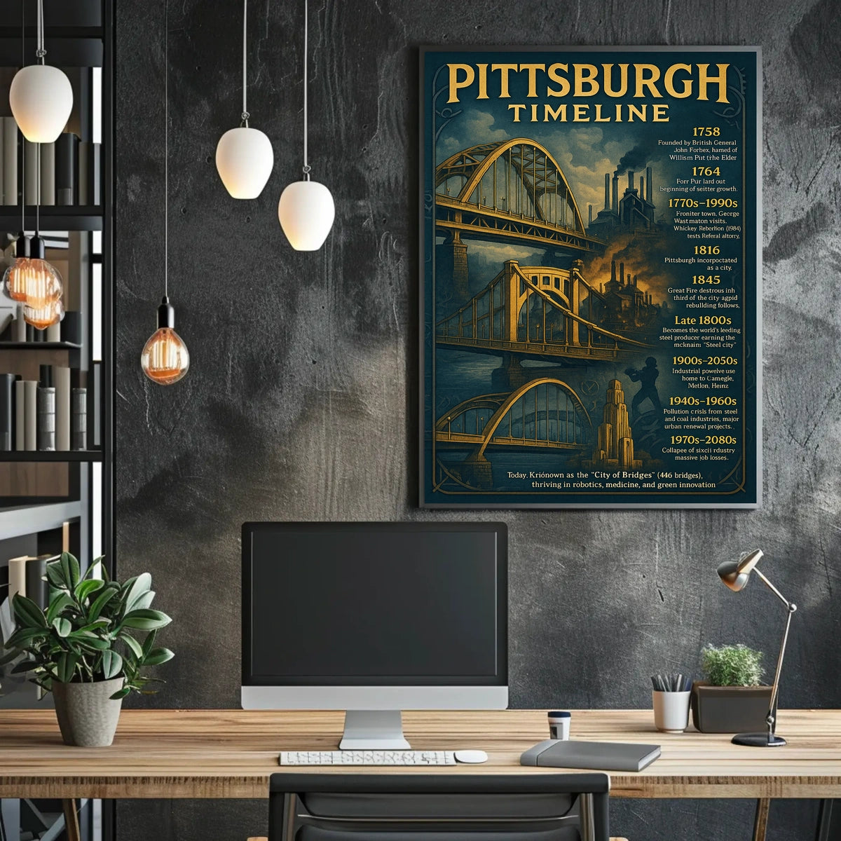 Pittsburgh Timeline Poster