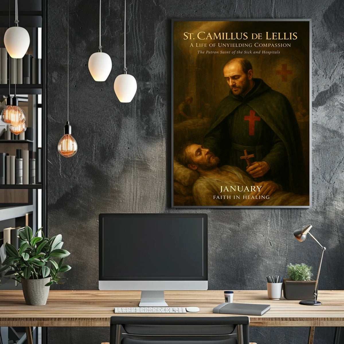 St. Camillus de Lellis Patron of the Sick and Hospitals Poster