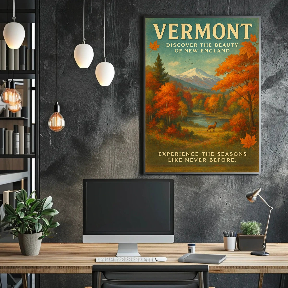 Discover Vermonts Seasons Poster