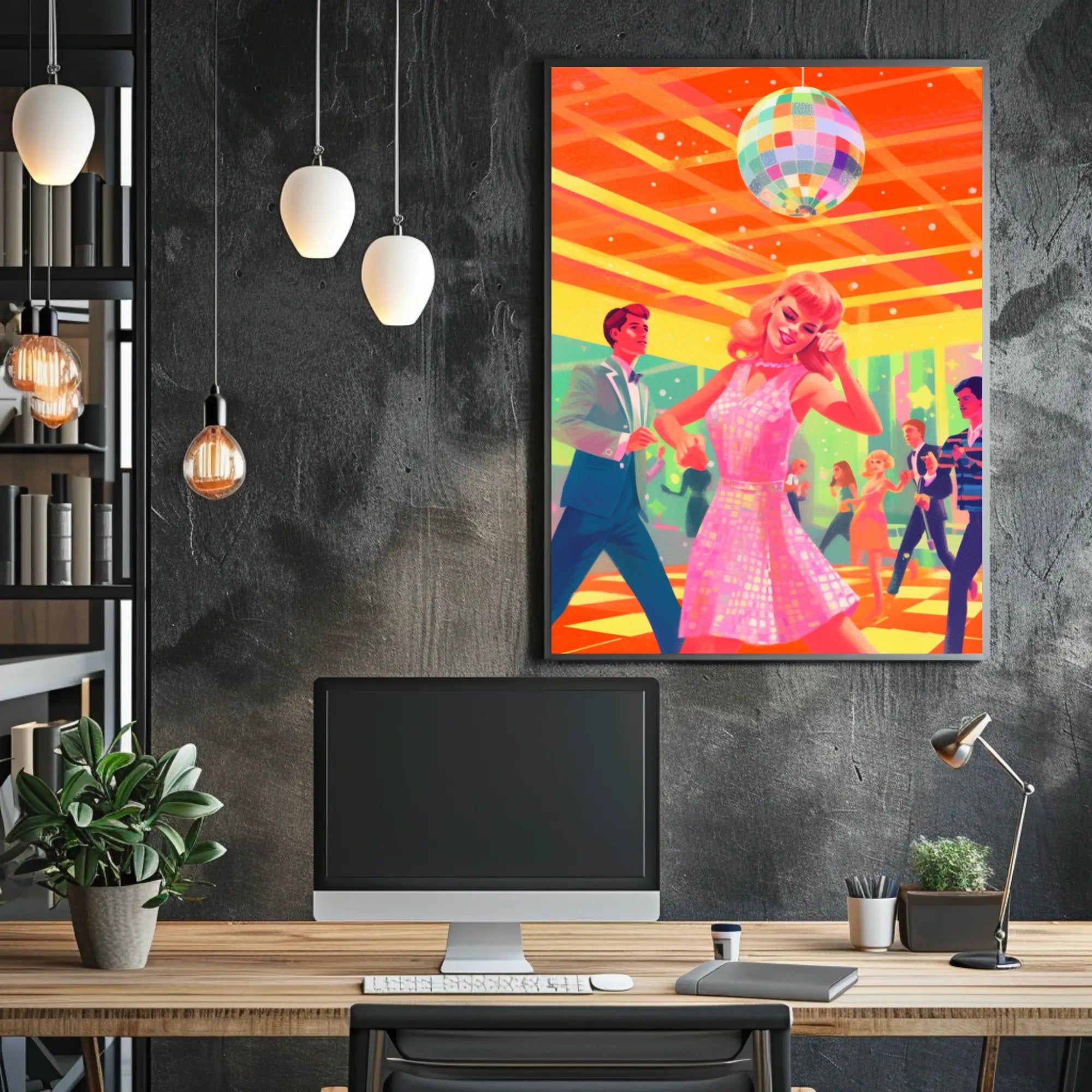 Retro Disco Night Poster