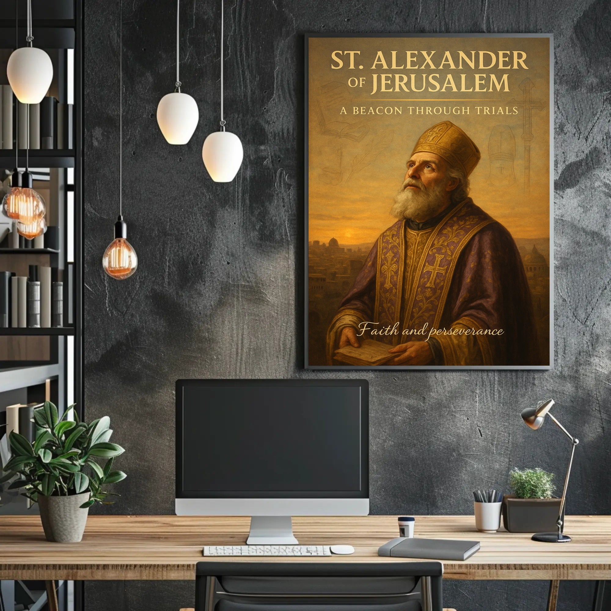 St. Alexander of Jerusalem A Beacon Through Trials Poster PosterGoat