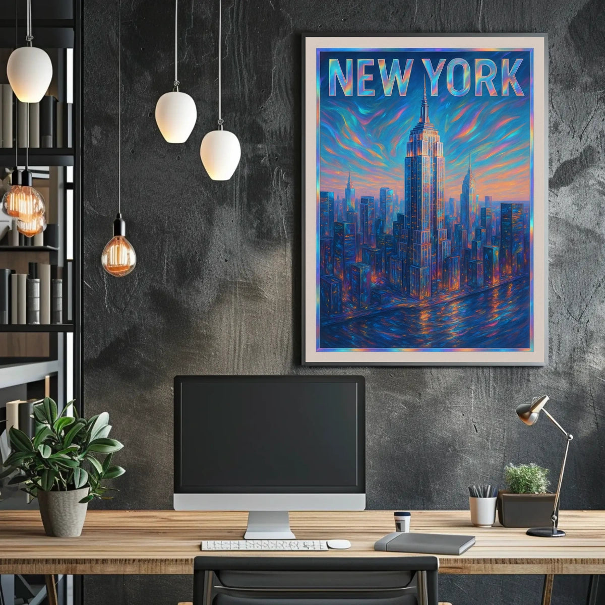 Vibrant New York Skyline Poster
