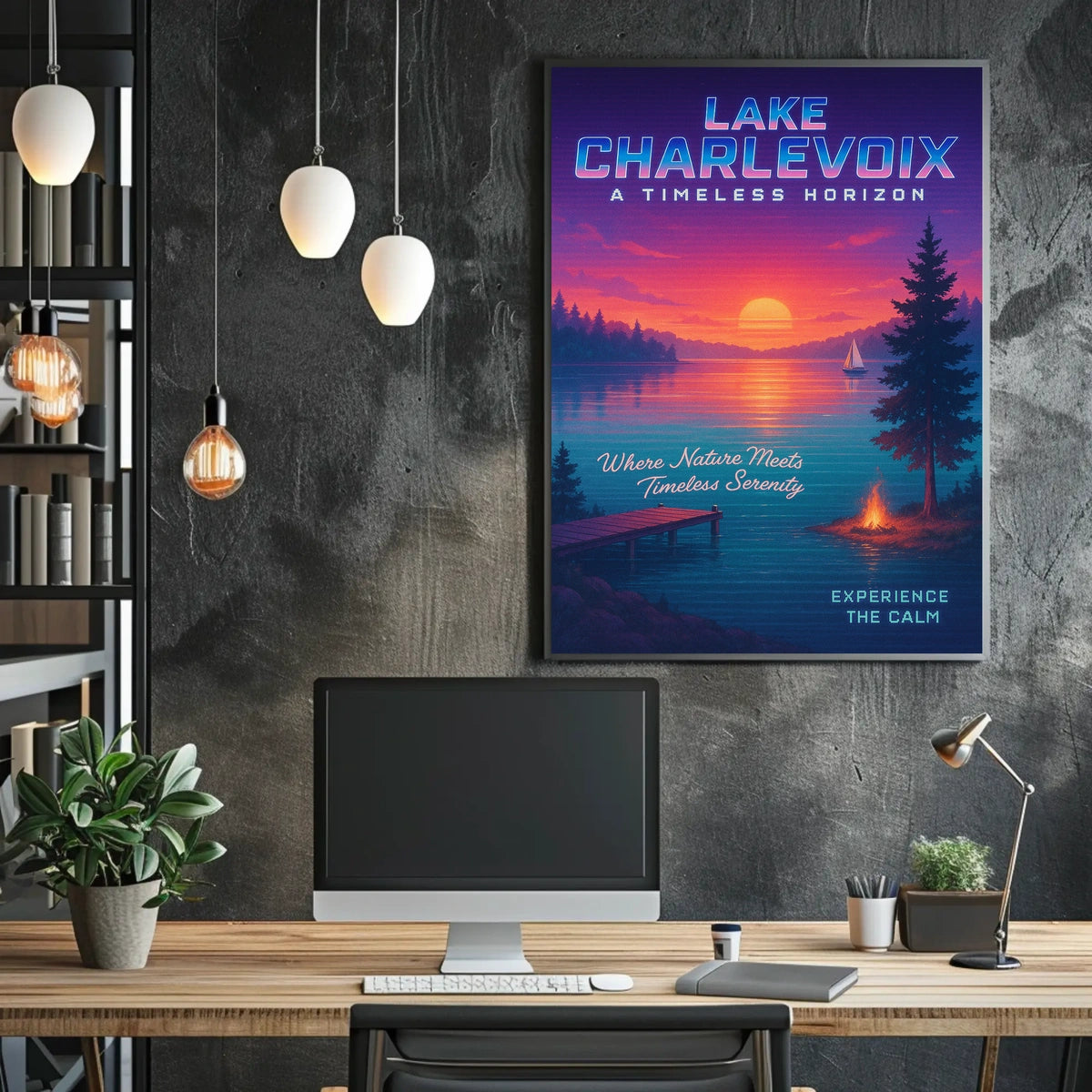Lake Charlevoix A Timeless Horizon Poster