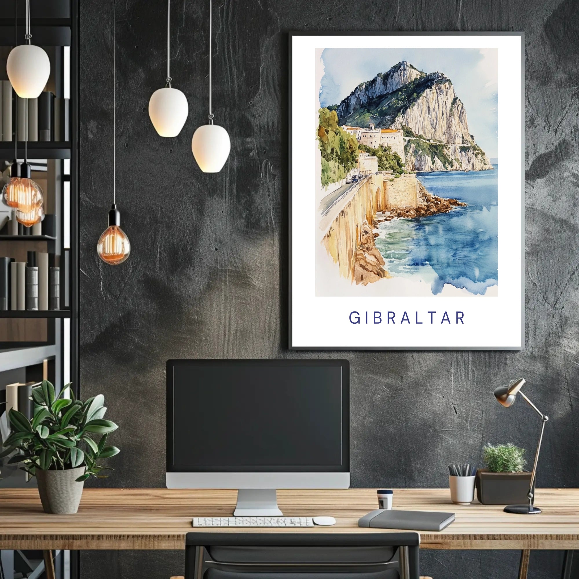 Scenic Gibraltar Poster PosterGoat