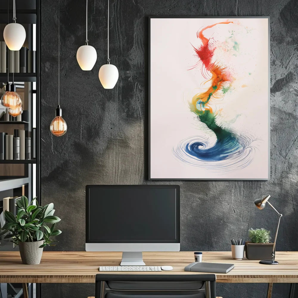 Vintage Retro Cars Mid-20th Century Poster