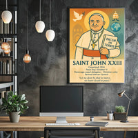 Saint John XXIII Vintage Religious Art Poster
