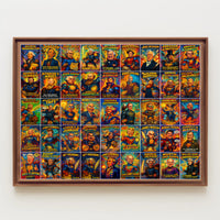 The Presidential Chronicles 45 Presidents Comic Style Poster PosterGoat