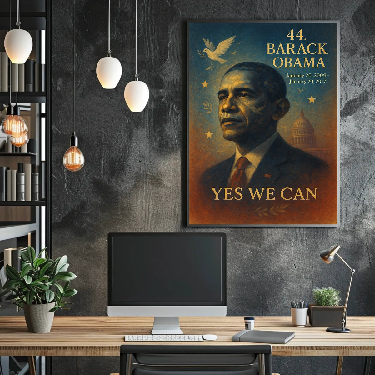 Barack Obama Inspirational and Iconic Historical or Presidential Poster