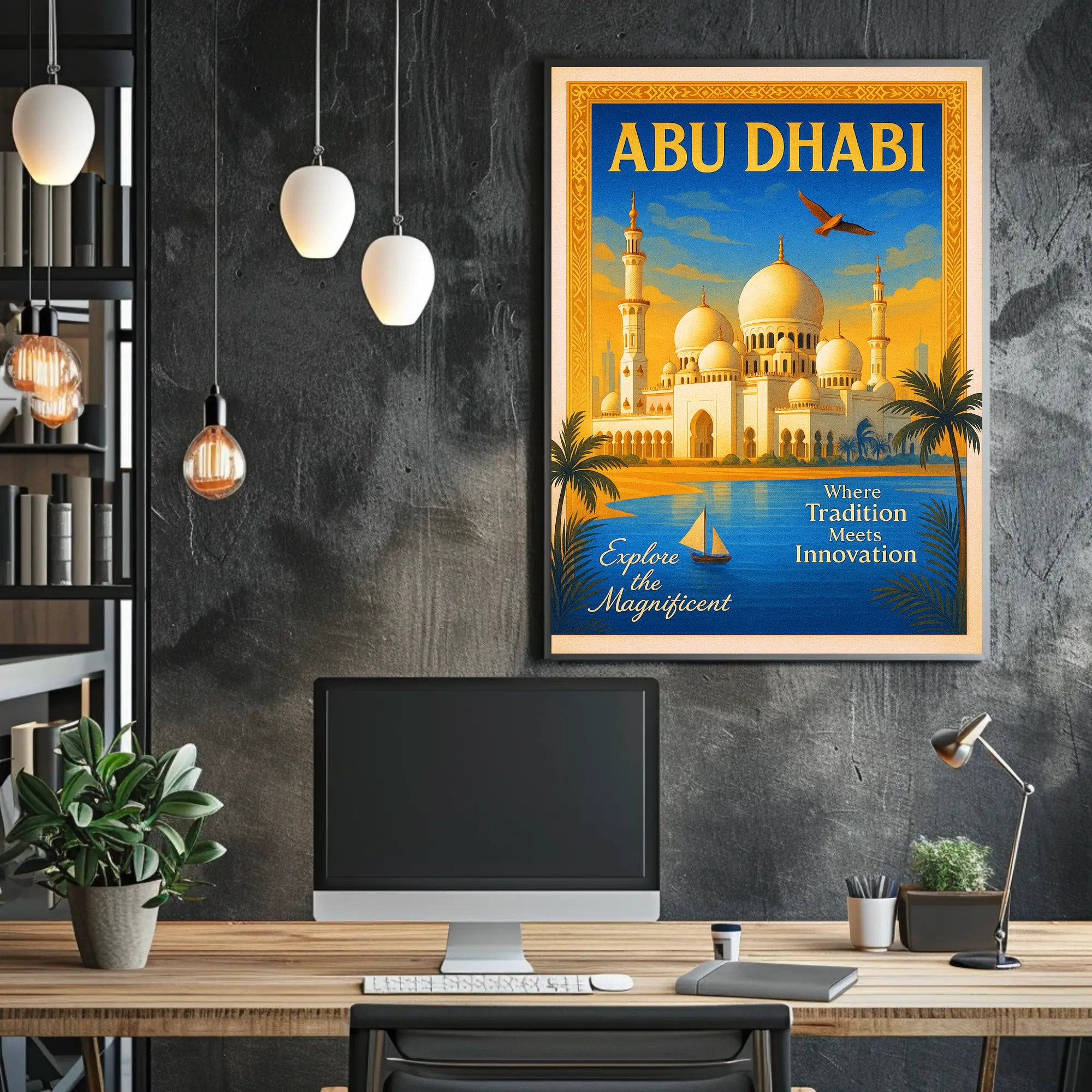 Discover Abu Dhabi Poster PosterGoat