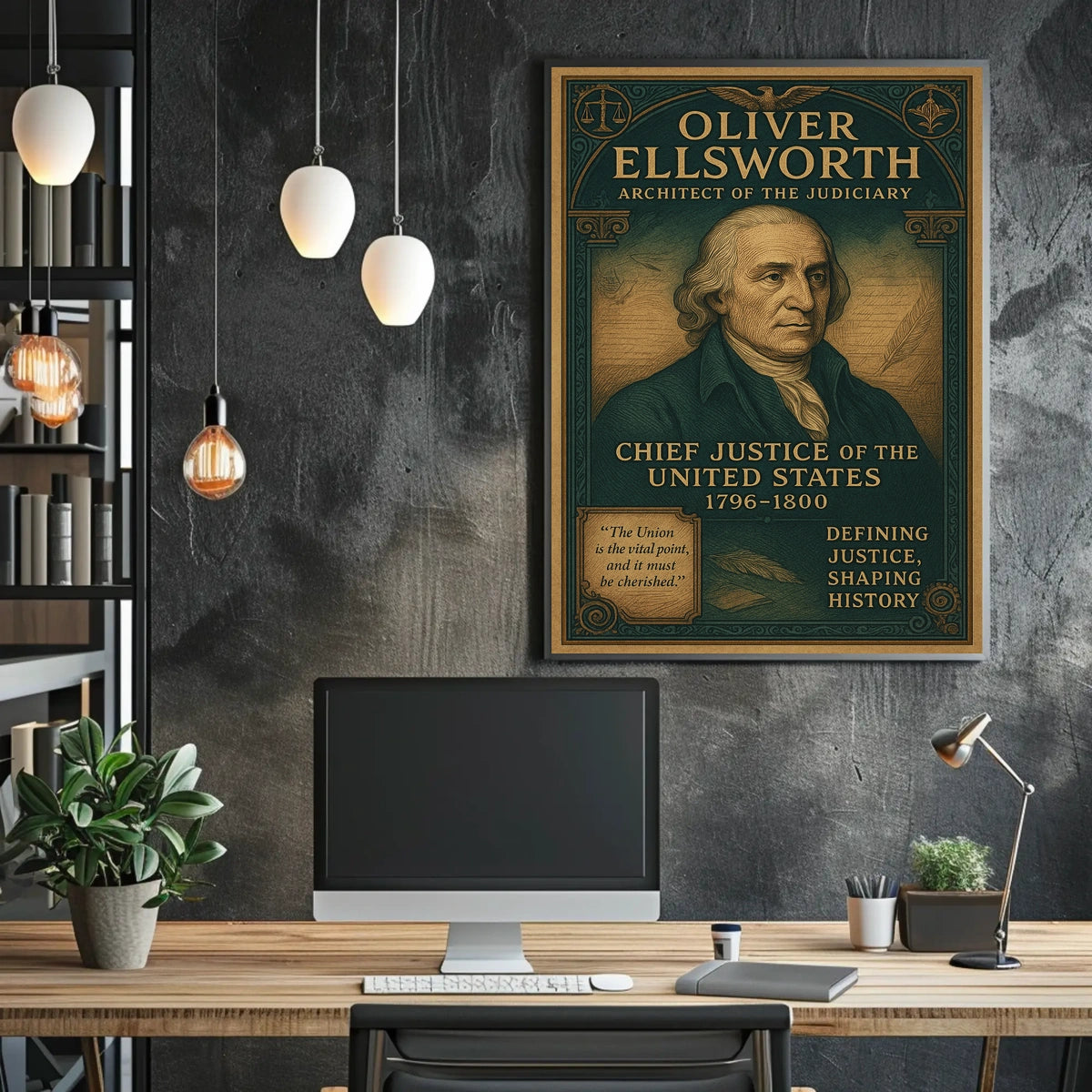Oliver Ellsworth Architect of the Judiciary Poster