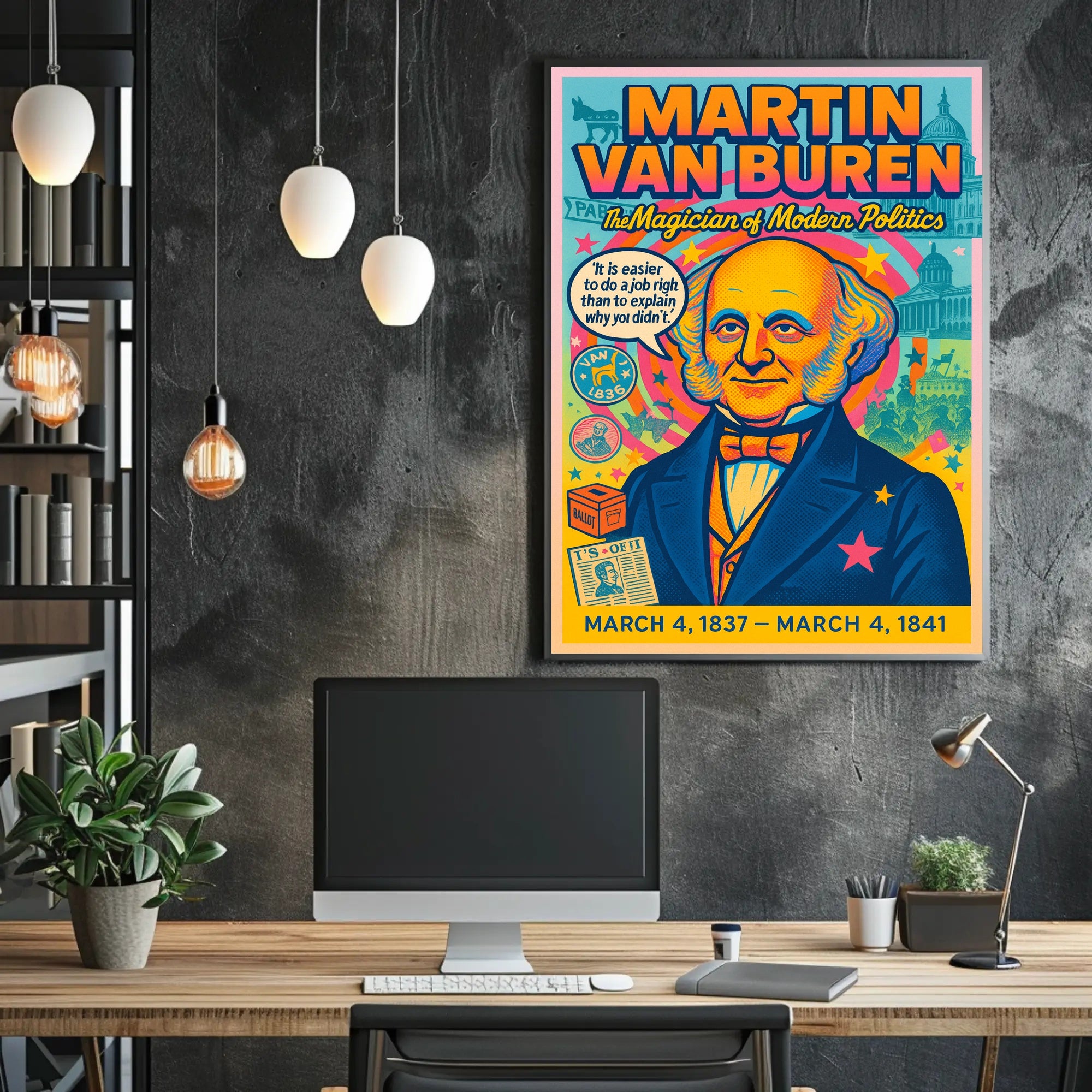 Martin Van Buren The Magician of Modern Politics Poster PosterGoat