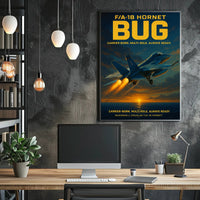 F/A-18 Hornet Ocean Flight - Poster