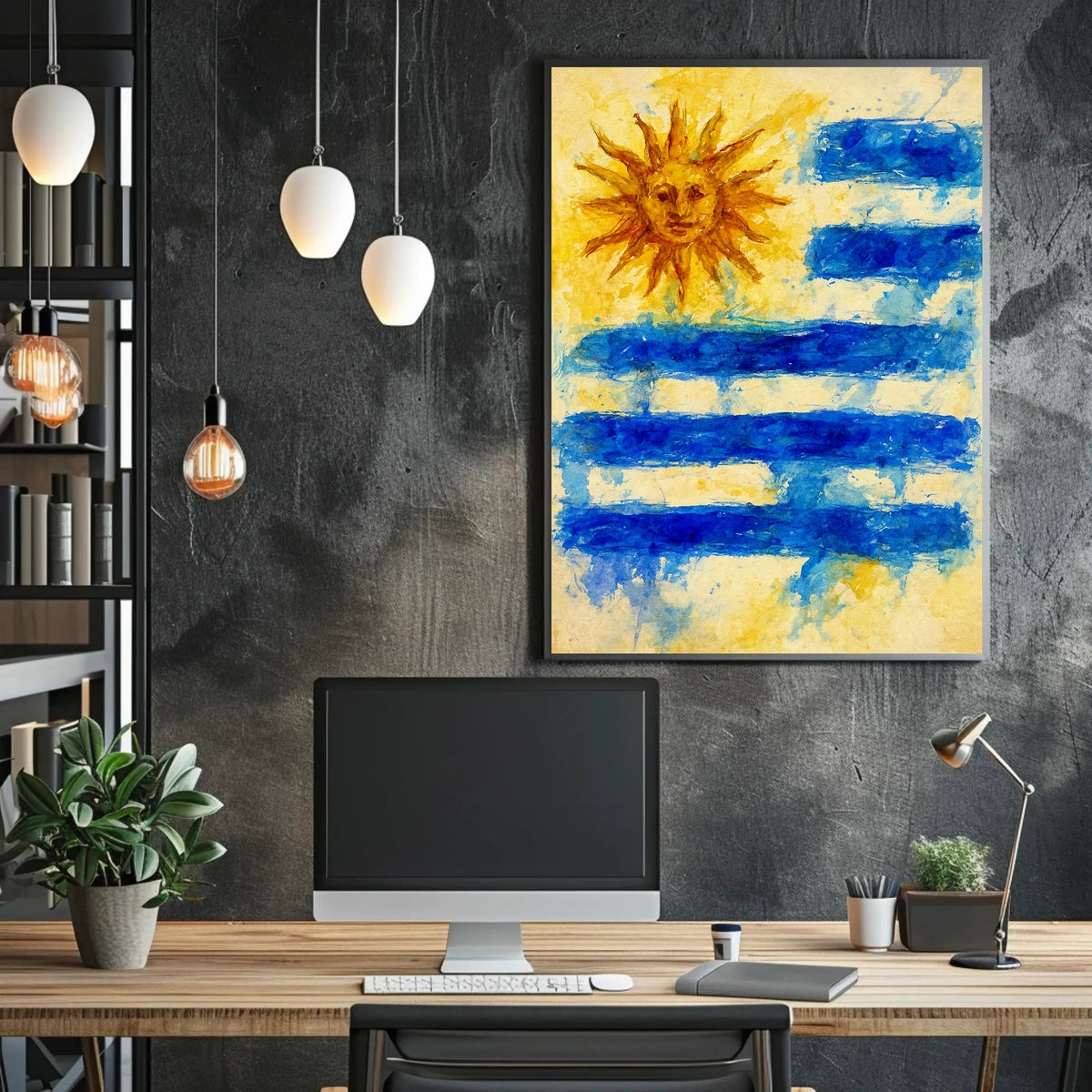 Sun Stripes Artistic Wanderlust Poster