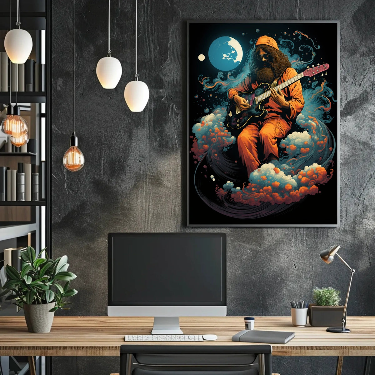 Celestial Guitarist Poster