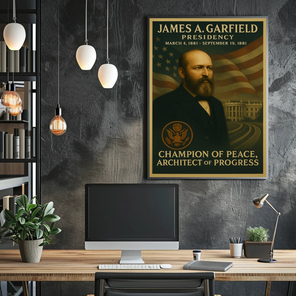 James A. Garfield Portrait Historical or Presidential Poster