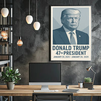 Donald Trump 47th President Poster