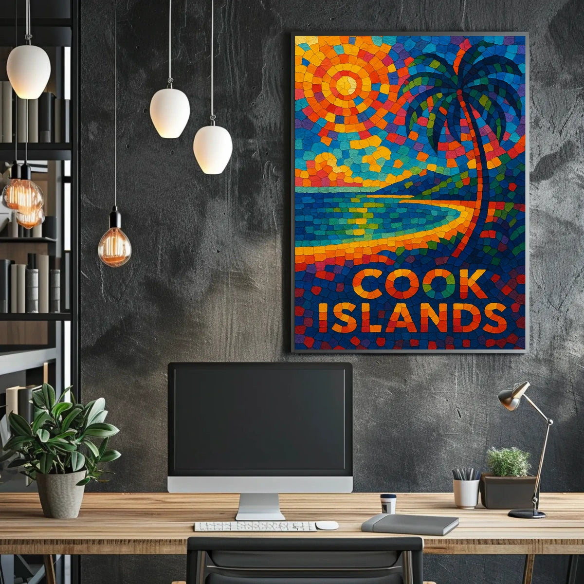 Cook Islands Mosaic Poster