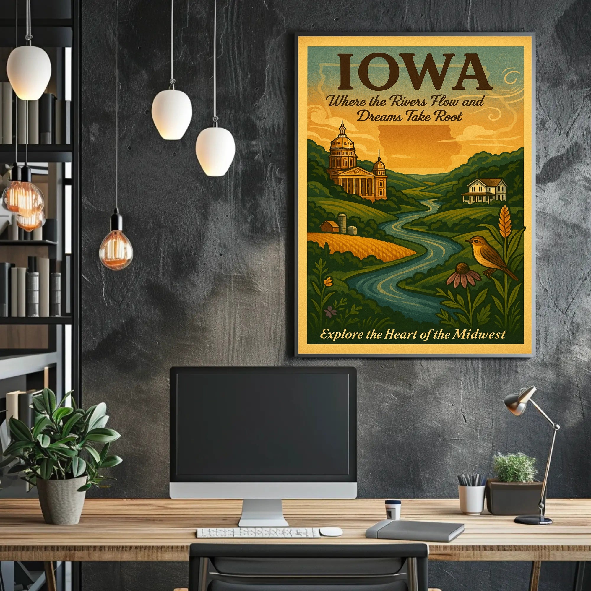 Explore The Heart Of The Midwest Poster