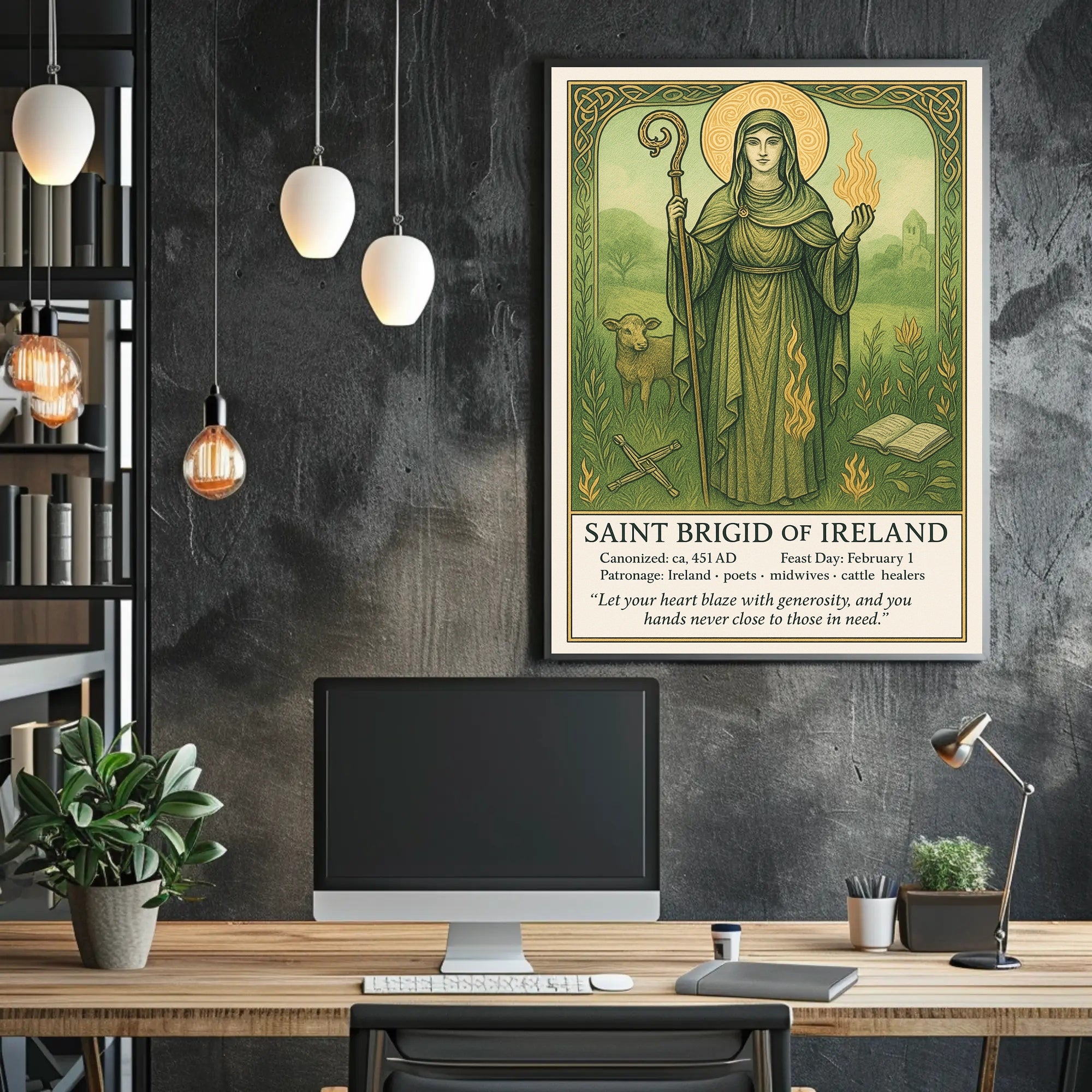 Saint Brigid of Ireland Poster PosterGoat