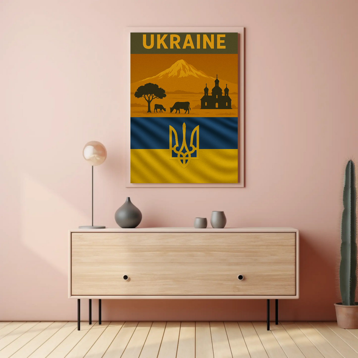 Explore Ukraine's Timeless Beauty with Vintage Travel Poster