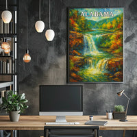 Alabama Waterfall Poster