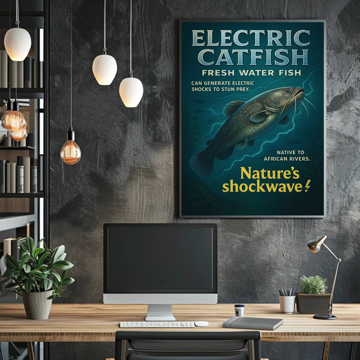 Electric Catfish Natures Shockwave Poster