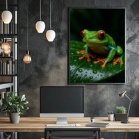 Vibrant Rainforest Frog Poster