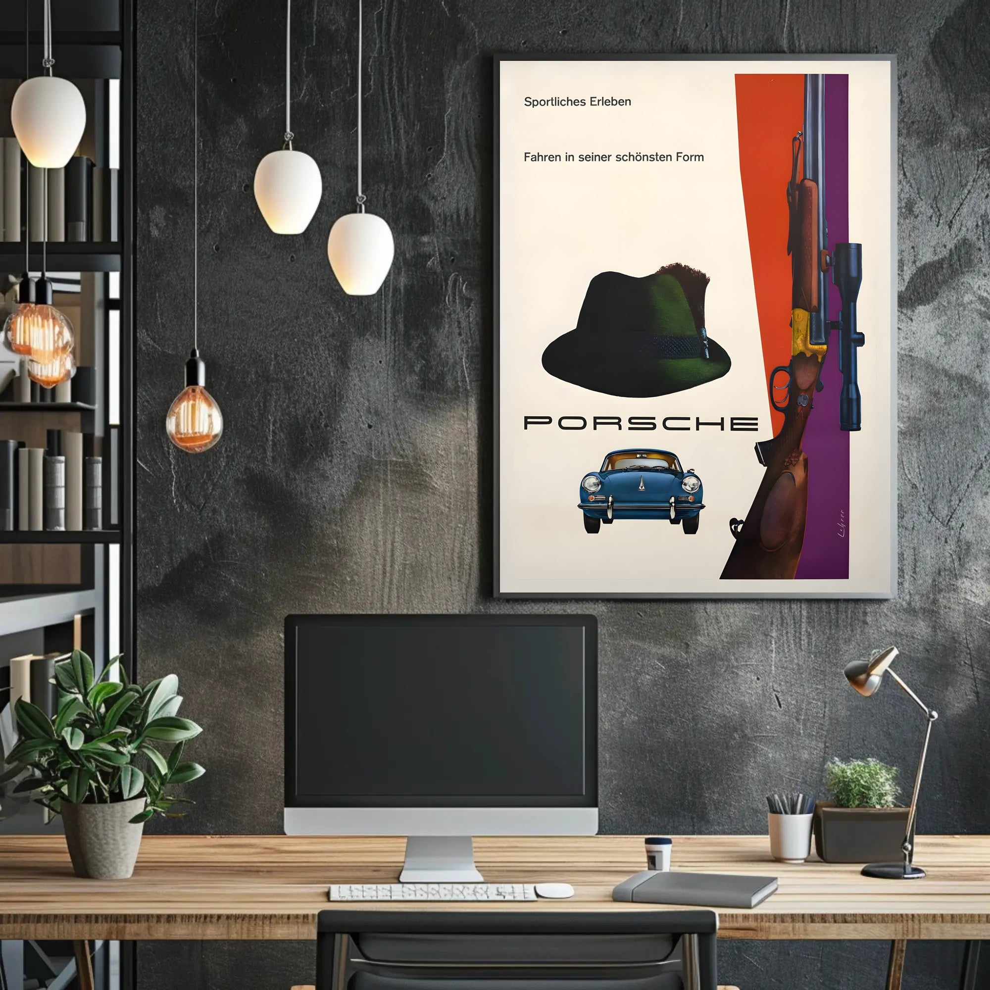 Sportliches Erleben mit Porsche Poster