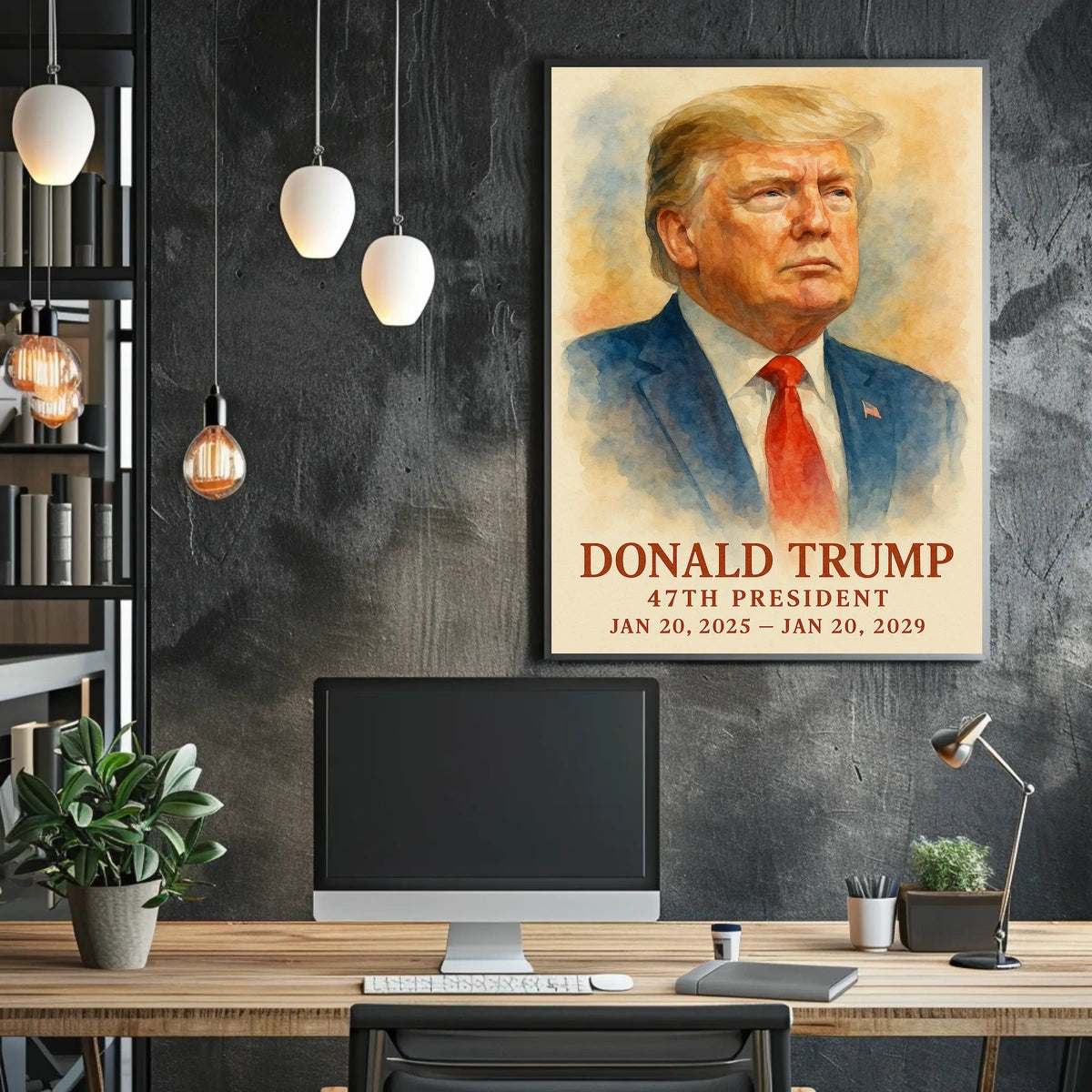 Visionary in Command Donald Trump Poster