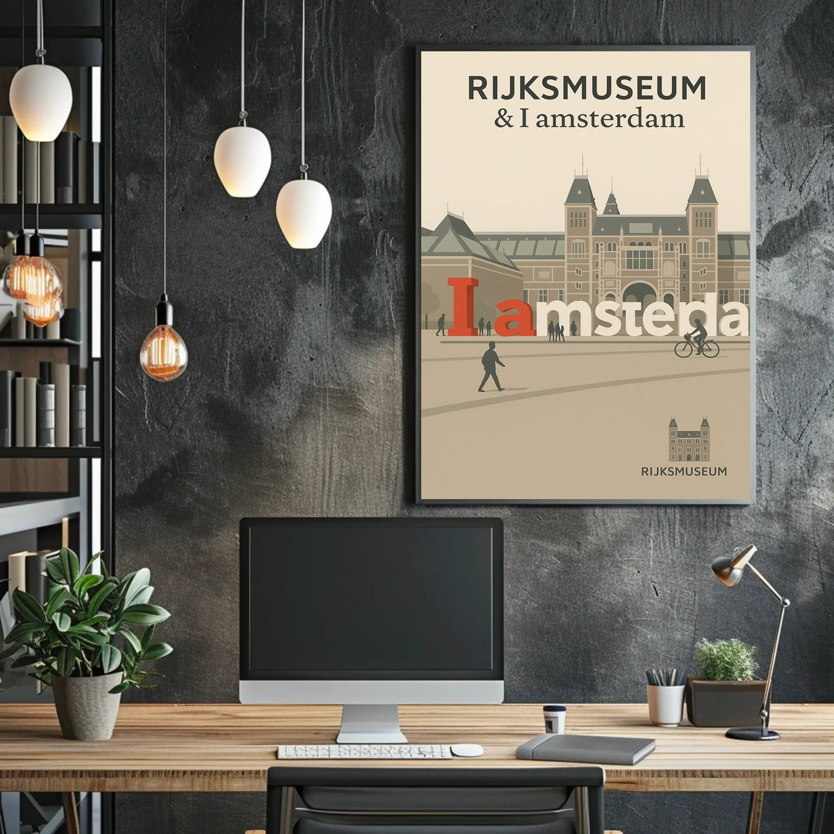 Rijksmuseum and I Amsterdam Poster