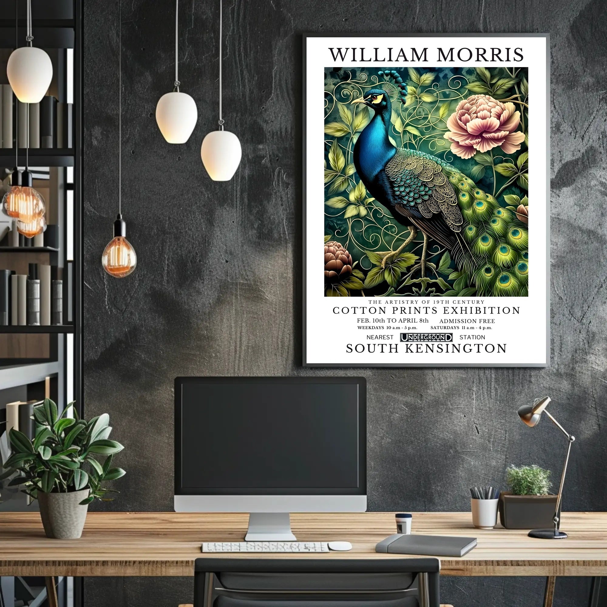 The Artistry of 19th Century Cotton Prints Exhibition Poster