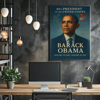 Obama Inspirational Leadership Historical Presidential Poster