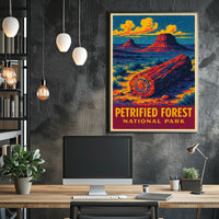 Petrified Forest Vintage Adventure Poster