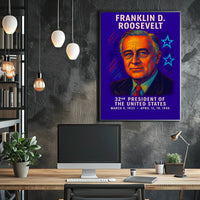 Franklin D. Roosevelt 32nd President Poster