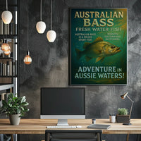 Adventure in Aussie Waters Australian Bass Poster