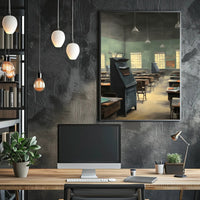 Vintage Classroom Scene Poster