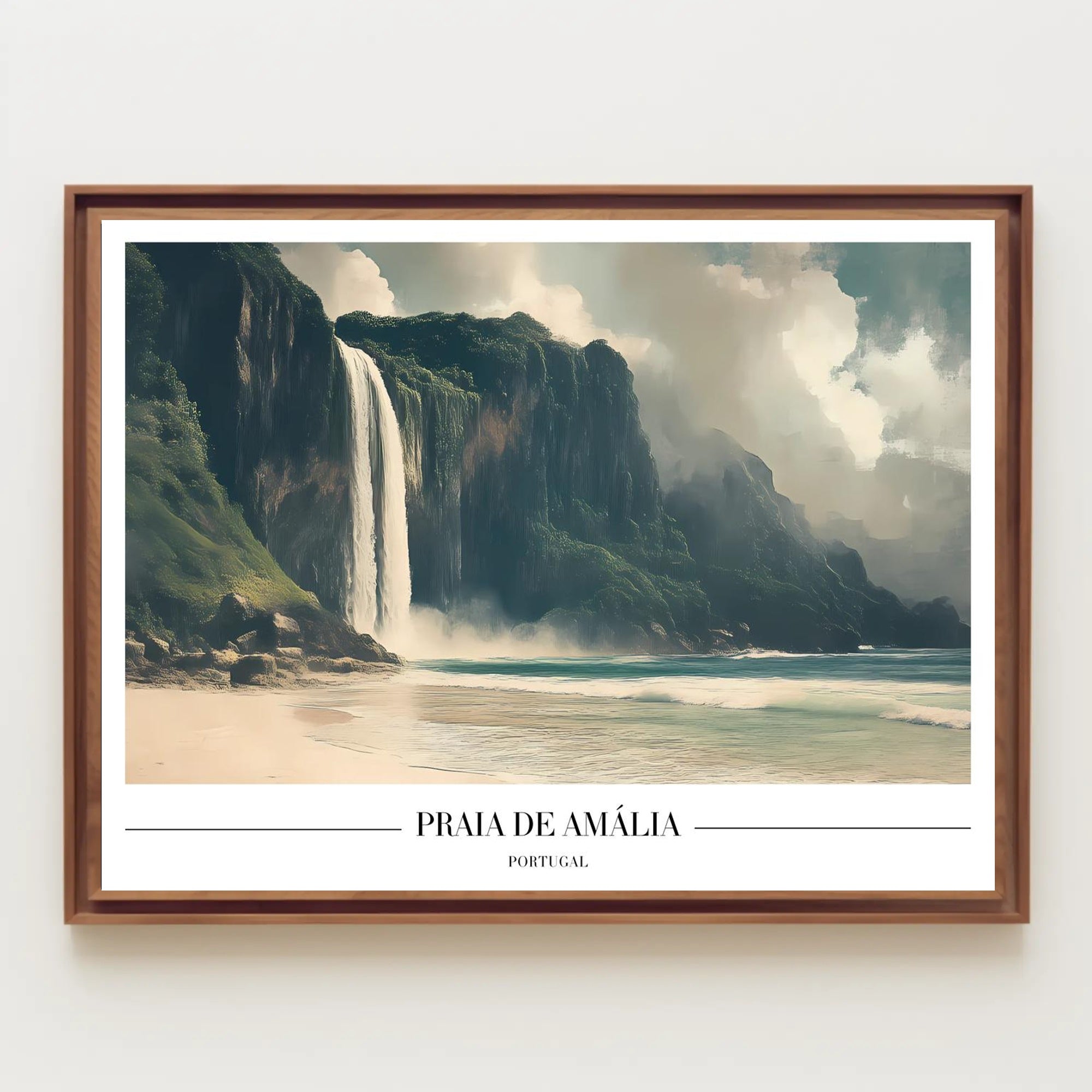 Serene Portugal Coastal Escape Travel Poster