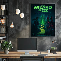 Cyberpunk Wizard of Oz Futuristic Sci-Fi Poster PosterGoat