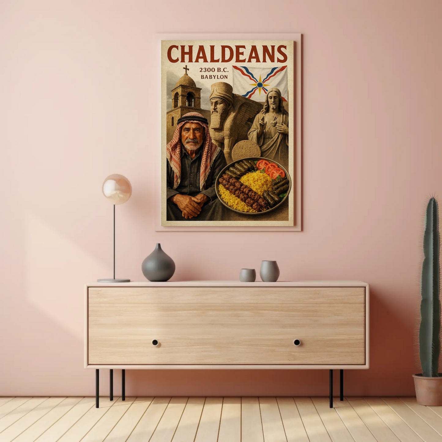 Chaldeans Babylon Culture Historic Food Travel Poster