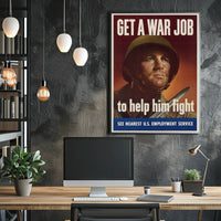 World War II Era Patriotic Propaganda Poster