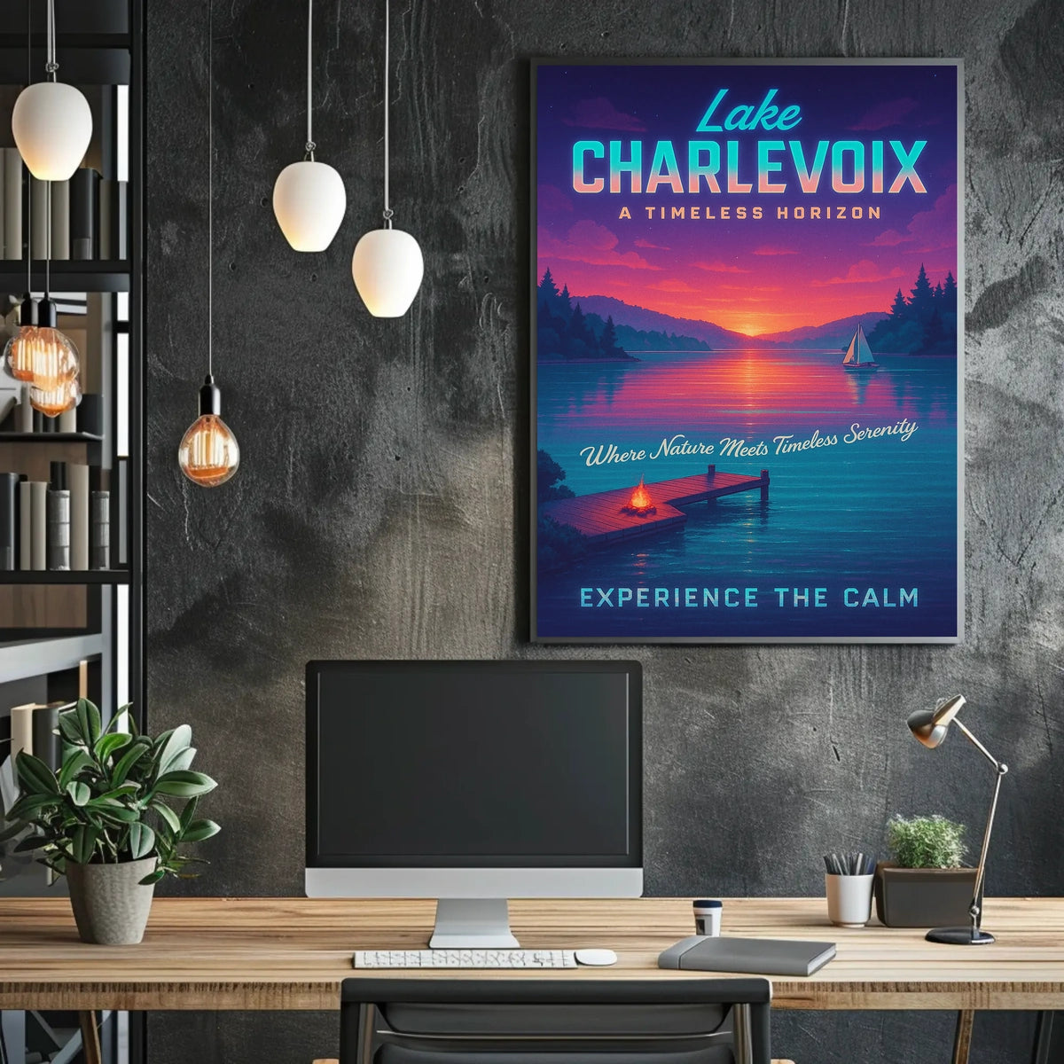 Lake Charlevoix A Timeless Horizon Poster