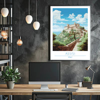 Assisi: A Serene Italian Landscape Poster