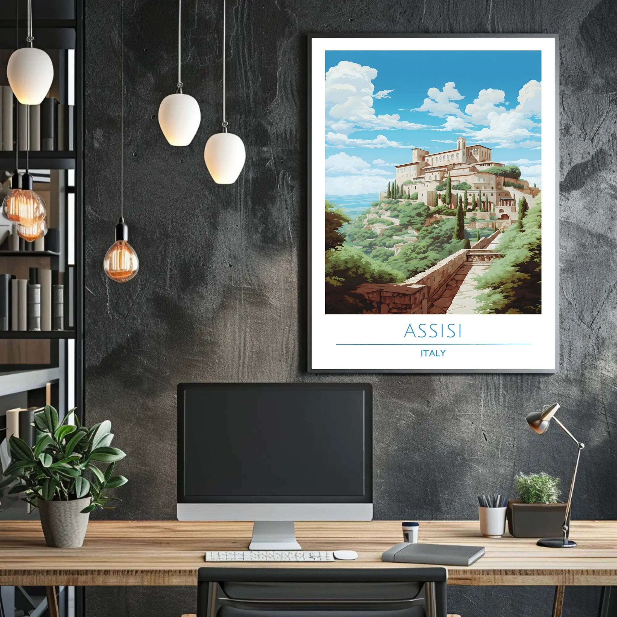 Assisi: A Serene Italian Landscape Poster