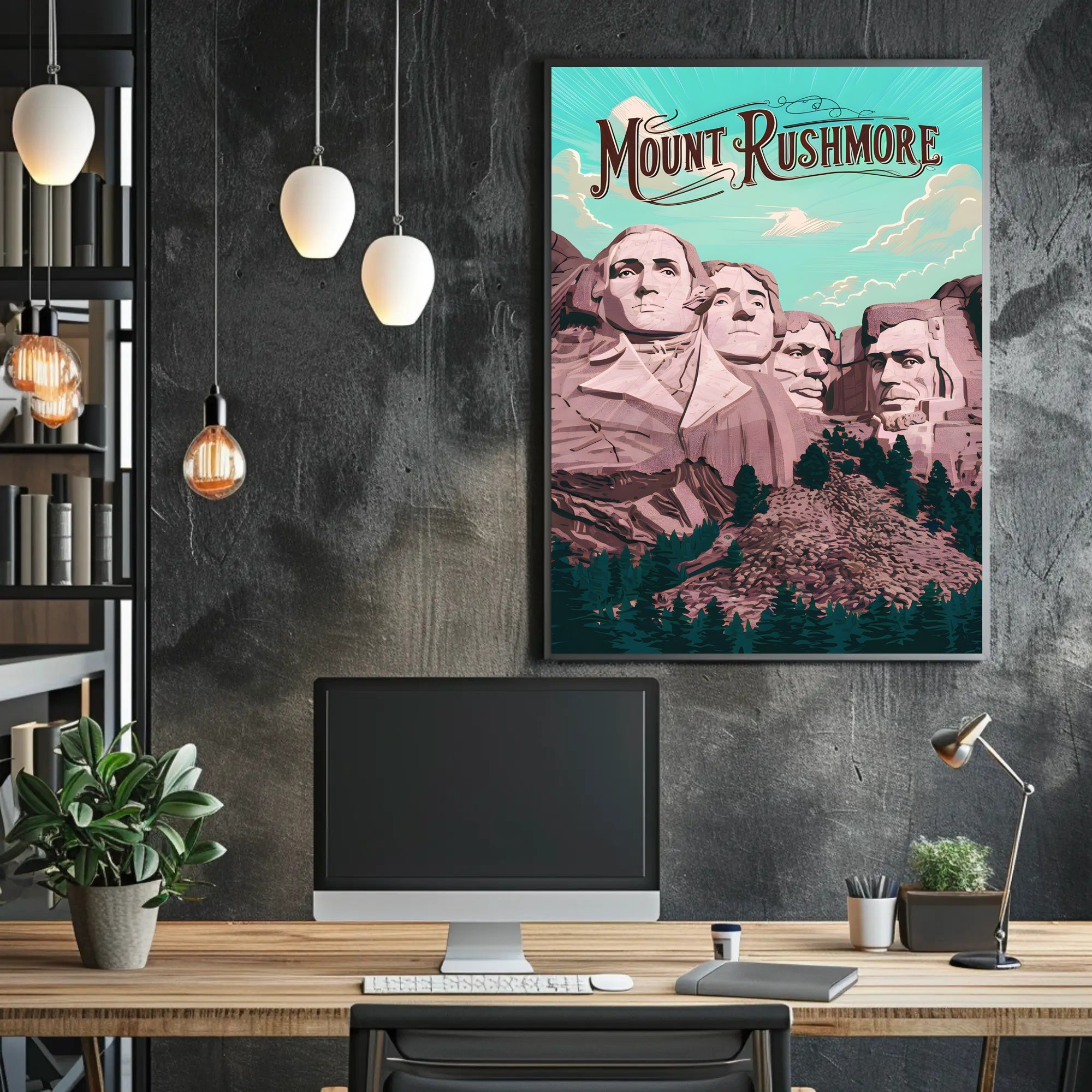 Majestic Mount Rushmore Poster